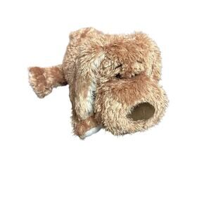 Stuffed Dog Animal, Brown With White Paws, made by‎ Cozees! Lay Down Dog